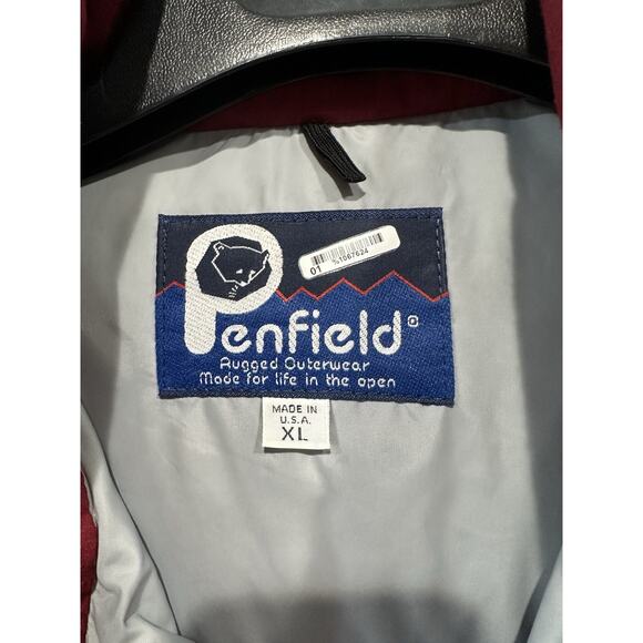 Vintage Johnnie-O Enfield Button Red Goose Down Puffer Vest Made In USA XL - Picture 7 of 8